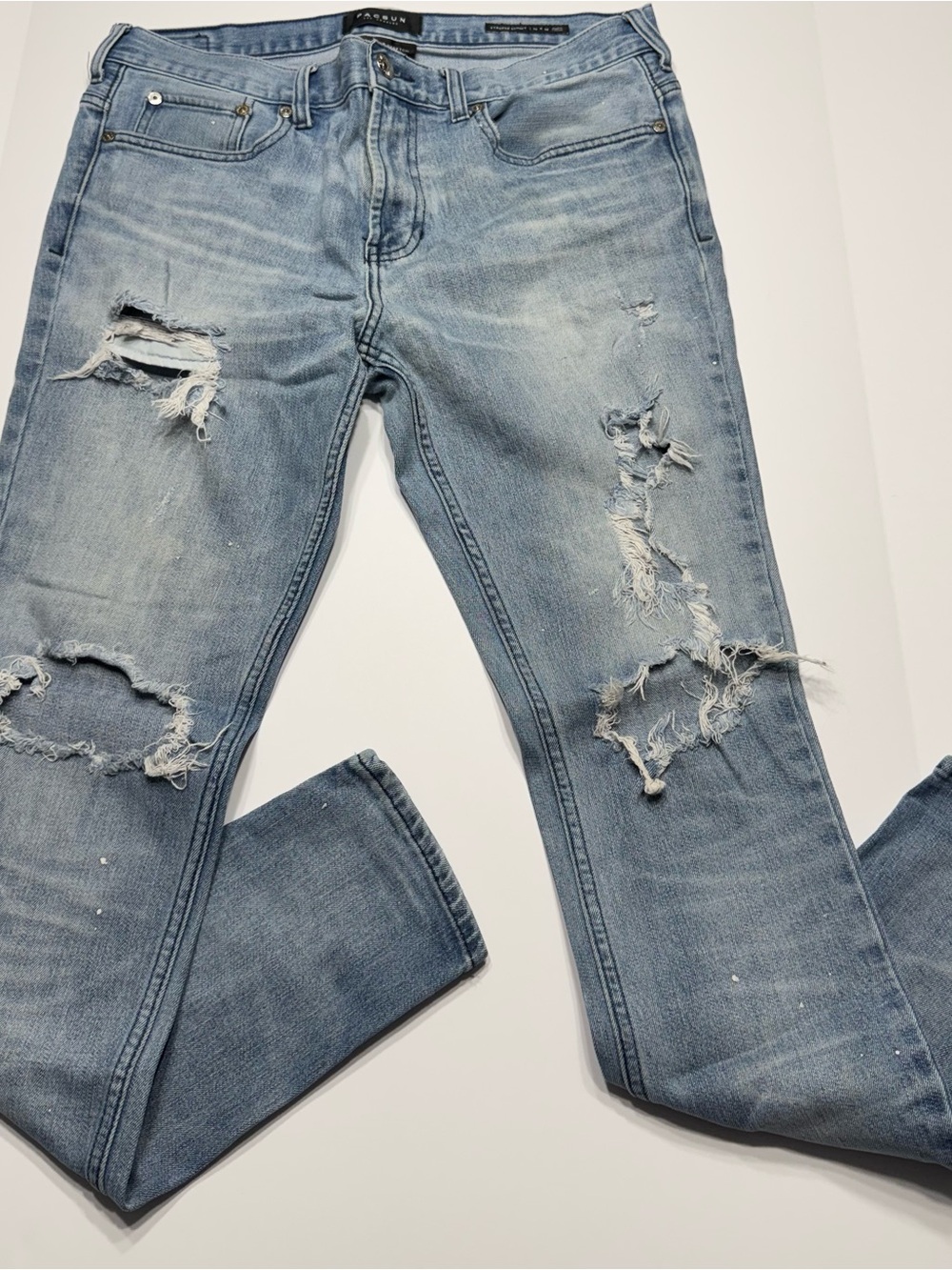 PacSun Light Wash Distressed Skinny Jeans